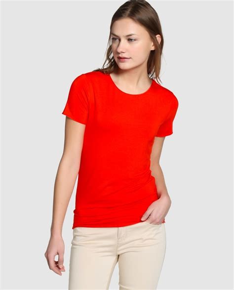 Playeras rojas tommy hilfiger mujer .